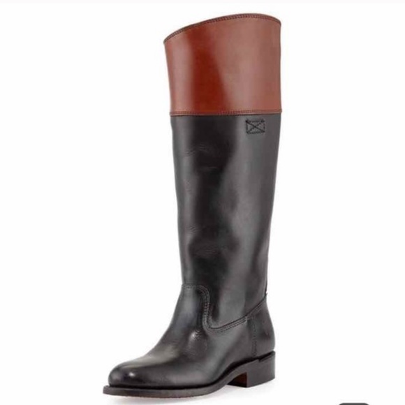Frye Shoes - Frye Jet Riding Boot Black Multi Smooth Grain